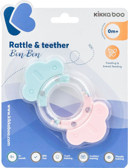 Kikka Boo Bon-Bon Silicone Teething Rattle for 0 m+
