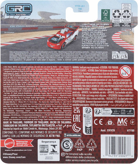 Mattel Lightning McQueen Global Racers Cup Αυτοκινητάκι LIGHTNING MCQUEEN 1:55 για 3+ Ετών