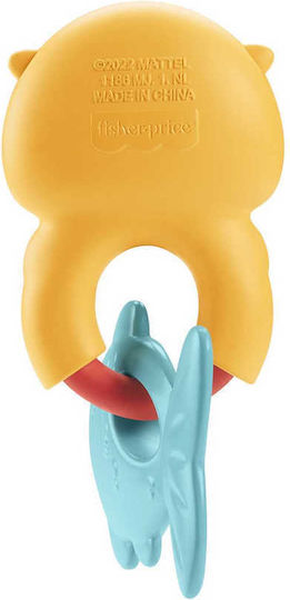 Fisher Price Otter Silicone Teething Rattle Teethers & Teething Relief for 3 m+ Otter