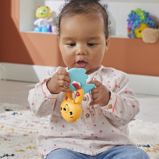 Fisher Price Otter Silicone Teething Rattle Teethers & Teething Relief for 3 m+ Otter