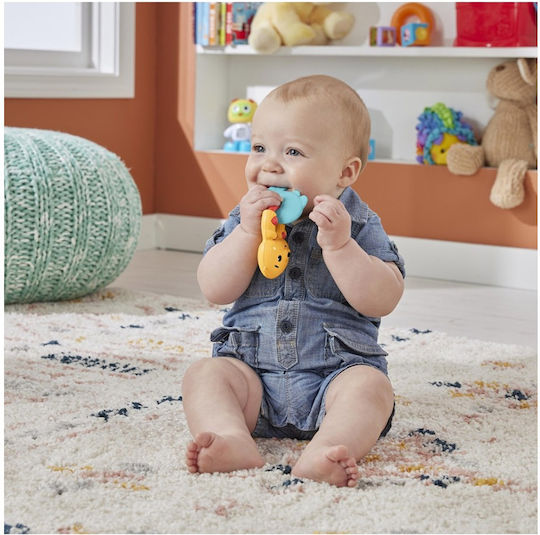 Fisher Price Otter Silicone Teething Rattle Teethers & Teething Relief for 3 m+ Otter
