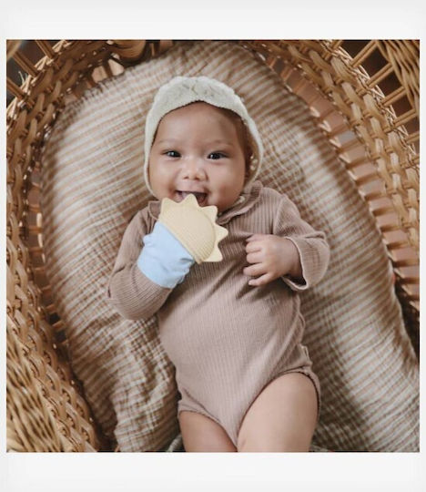 Mushie Rainbow Silicone Teething Glove for 3 m+ Rainbow