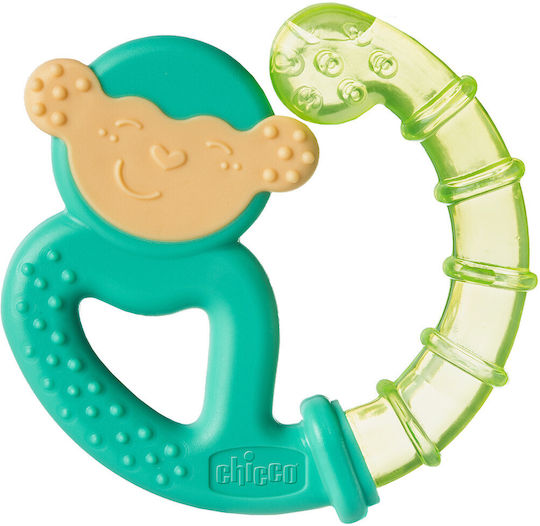 Chicco Monkey Μασητικός Κρίκος Οδοντοφυΐας με Νερό από Σιλικόνη για 4 m+ Πορτοκαλί