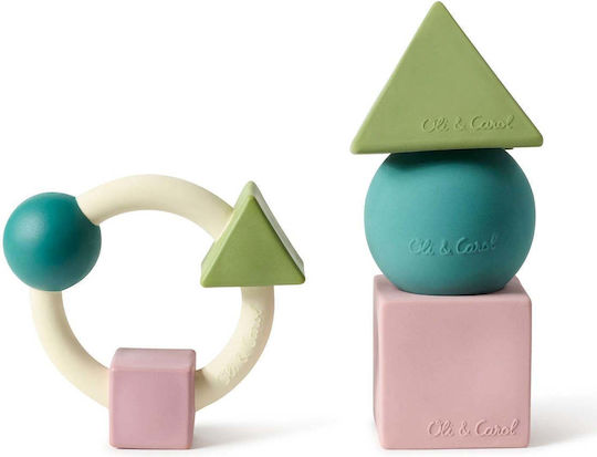 Oli&Carol Bauhaus Soft Teether Ring for Teething from Rubber for 0 m+