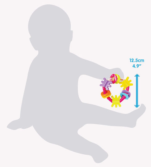 Playgro Teething Rattle from Plastic for 3 Months+