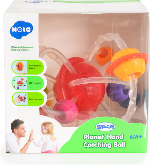 Hola Toys Teething Rattle from Silicone for 6 Months+