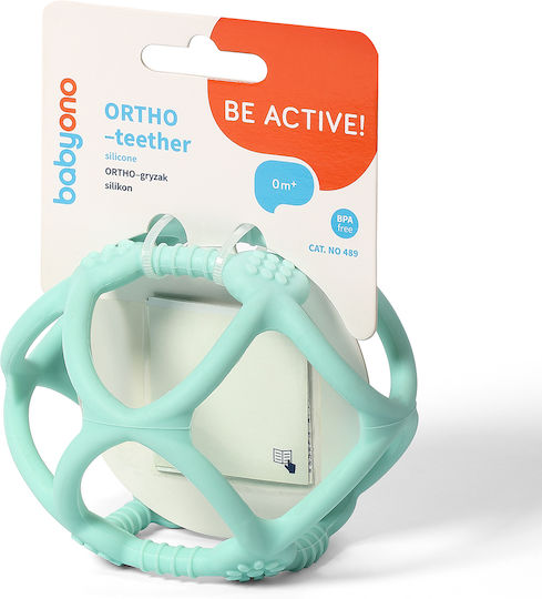 Babyono Be Active Inel Dentar Fără BPA Din Silicon Pentru 0 Luni+