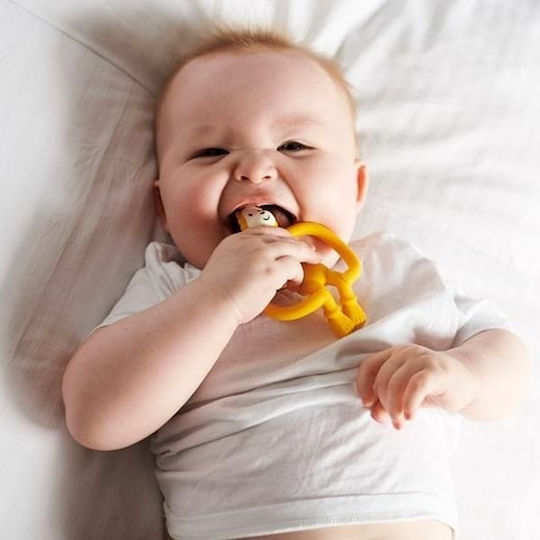 Matchstick Monkey Dancing Monkey Teething Ring BPA Free Silicone for 0 m+