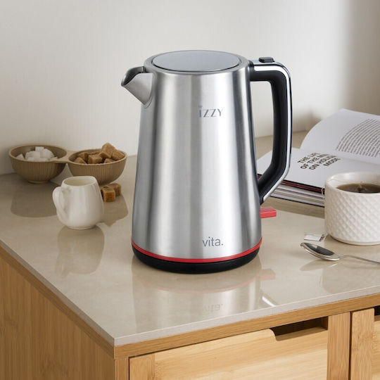 Izzy IZ-3025 Βραστήρας 1.7lt 2200W Ασημί