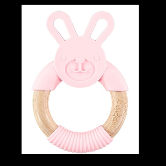 Nibbling Bo Bunny Teether Ring for Teething made of Silicone for 3 months+