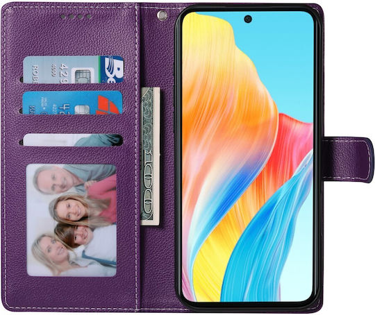 Mad Mask Wallet Piele / Piele artificială Violet (Realme 14 Pro+)