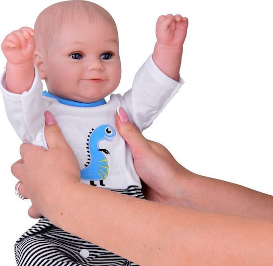 Realistic Doll Boy 50cm Adorable Baby Babbles Laughs Za5357