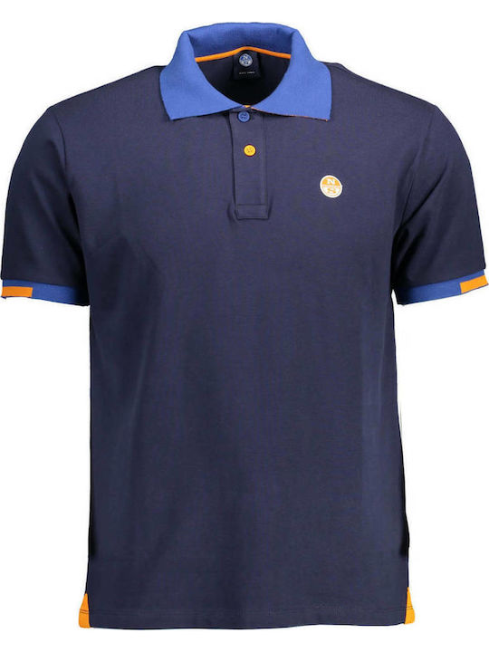 Polo Short Sleeve Blouse Navy Blue