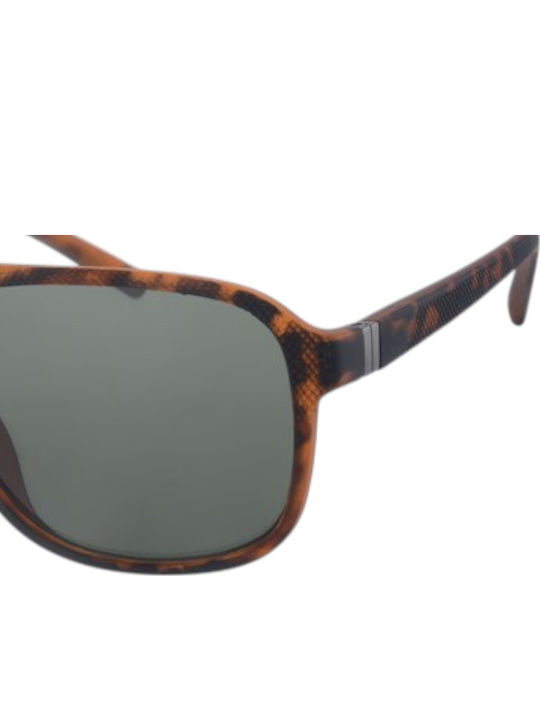 Paolo Moss Men's Sunglasses with Brown Plastic Frame and Black Lens 2013021653-g15