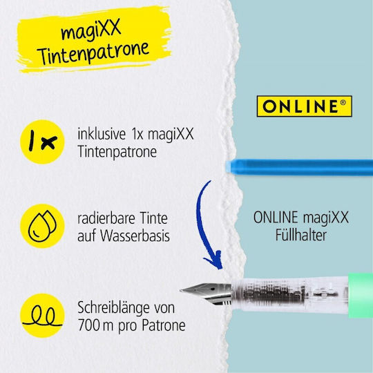 Online Füllfederhalter Medium mit Blauer Tintenfarbe