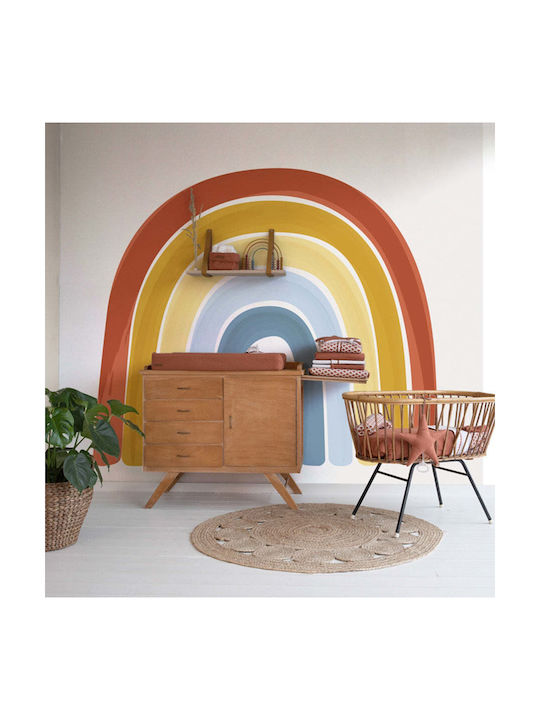 Little Dutch Kids Fabric Wallpaper Rainbow Pure & Nature L300xH280cm