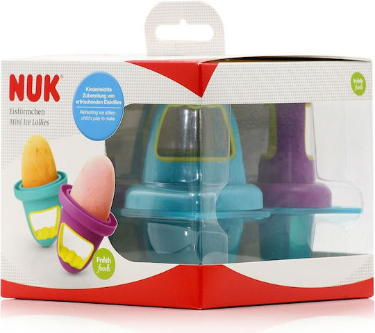 Nuk Multicolour Plastic Container For 6+ Months 4 Pieces