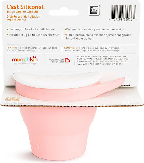 Munchkin Δοχείο Πορτοκαλί Snack από Σιλικόνη για 6+ μηνών