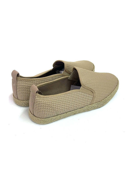 Πάνινα Ανδρικά Slip-On Μπεζ