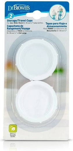Dr. Brown's Plastic Baby Lid 2pcs Green