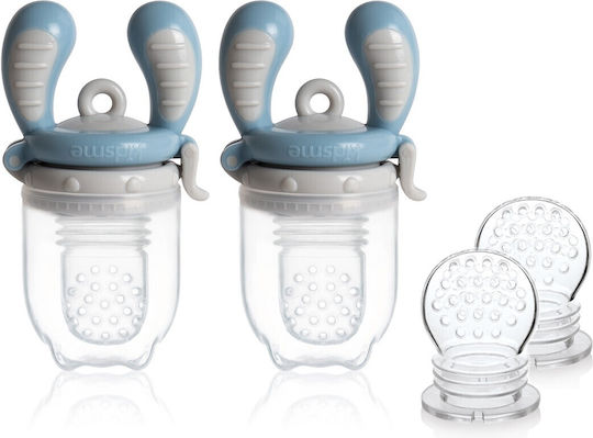Kidsme Metal Baby Feeder for 6+ months Light Blue