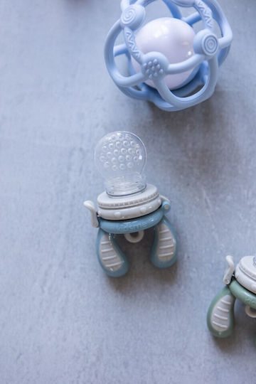 Kidsme Metal Baby Feeder for 4+ months Light Blue
