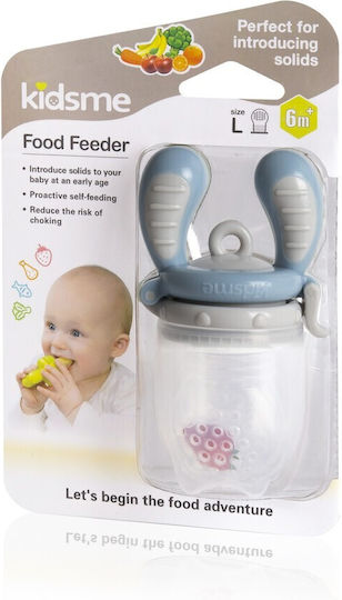 Kidsme Metal Baby Feeder for 4+ months Light Blue