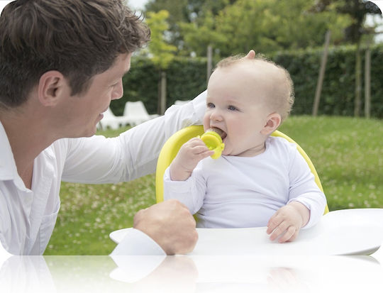 Kidsme Πιπίλα Φαγητού Μπλε Feeder Plus από Σιλικόνη για 4+ μηνών