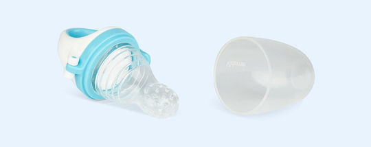 Kidsme Πιπίλα Φαγητού Μπλε Feeder Plus από Σιλικόνη για 4+ μηνών