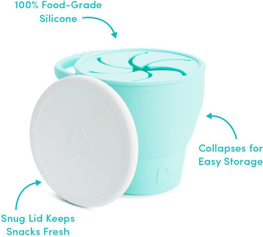 Munchkin Turquoise Silicone Snack Container for 6+ Months