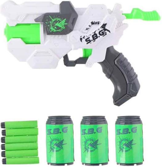 Eddy Toys Shooting Gun with Bullets and Tins Child Cap Gun