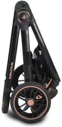 Cangaroo Macan Adjustable 3 in 1 Baby Stroller Suitable for Newborn Black 11kg