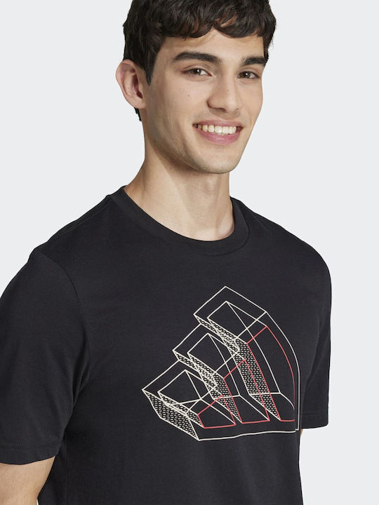 adidas Tech Outline Graphic Tee T-shirt Black JJ3866 | Skroutz.mt