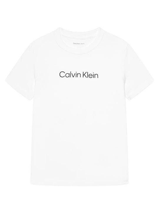 Set of Kids' T-shirts Black, Bright White Institutional