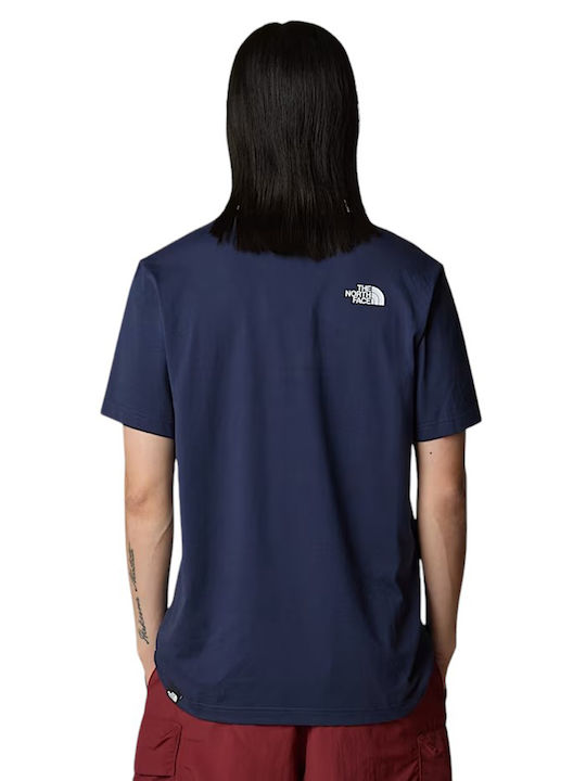 Simple Dome Αθλητικό T-shirt Navy Μπλε
