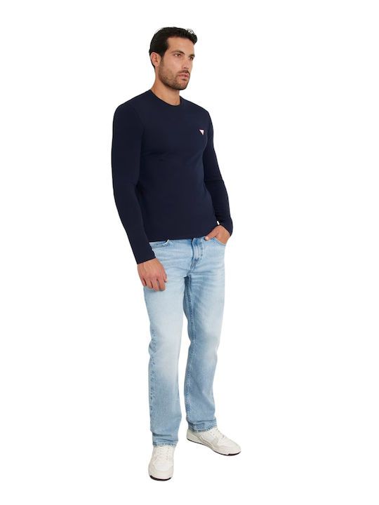 CORE Herrenbluse Langarm Marineblaue