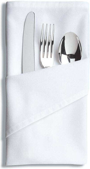 Kotonia Home Πετσέτα Φαγητού Βαμβακερή Σετ 10τμχ White 45x45εκ.