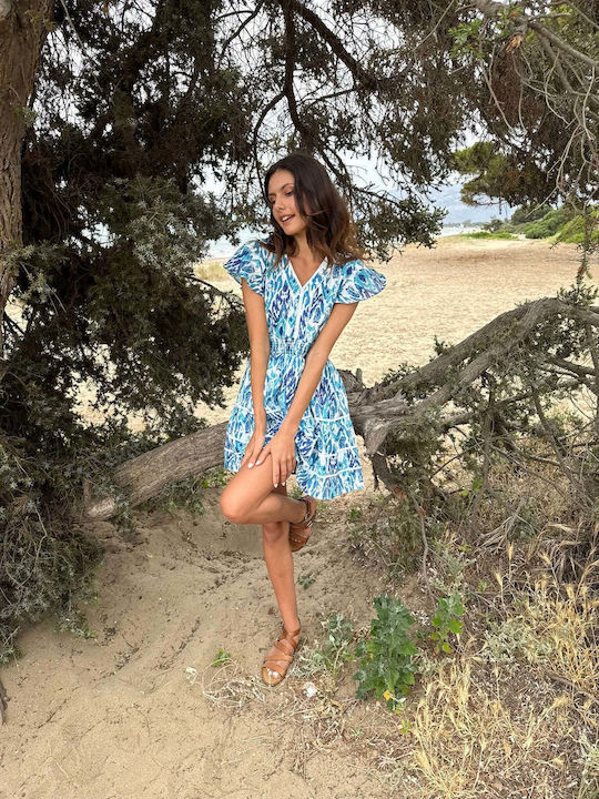 Sommer Mini Kleid Blue