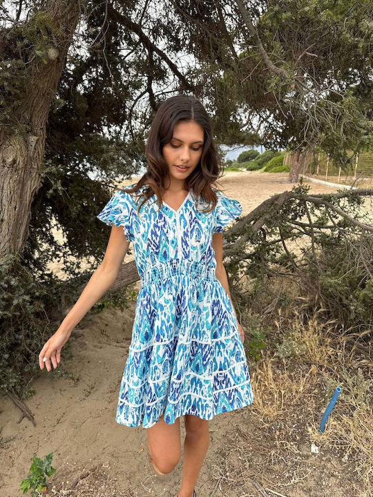 Sommer Mini Kleid Blue