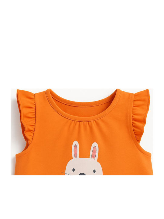 Kinderhemd Kurzarm Orange