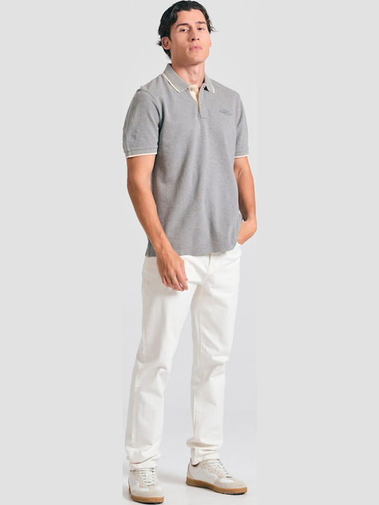 Polo Short Sleeve Gray Blouse
