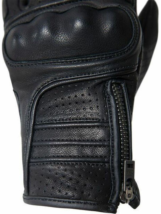 John Doe Adina Damen Motorradhandschuhe Leder Schwarz