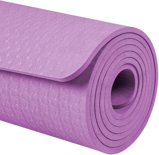 Στρώμα Γυμναστικής Yoga Μωβ (183x61x0.6cm)