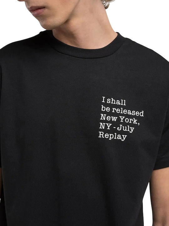 T-shirt Λευκο-μαυρο