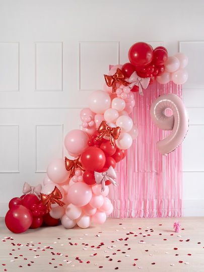 Set 5 Luftballons Folie Rosa 25cm