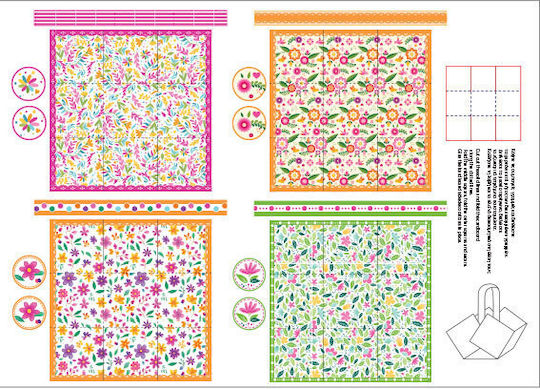 Fabi Karton 50x70cm Korb Blumen 1455127