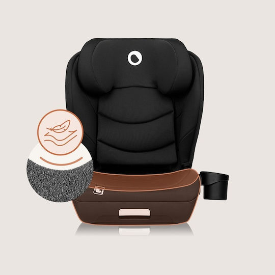 Lionelo Neal Scaun Auto pentru Copii High-back Booster i-Size cu Isofix Carbon negru