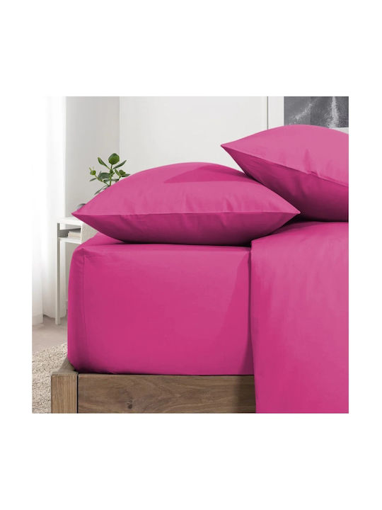 Kotonia Home Σετ Μαξιλαροθήκες με Φάσα Fuchsia 50x80εκ.