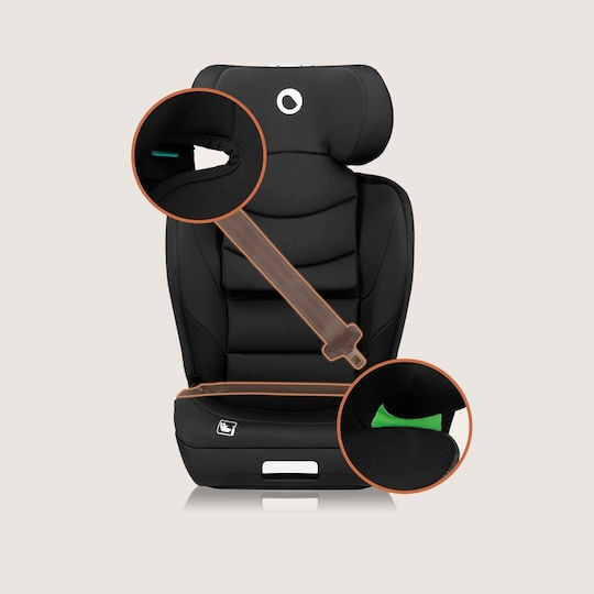 Lionelo Neal Scaun Auto pentru Copii High-back Booster i-Size cu Isofix Carbon negru