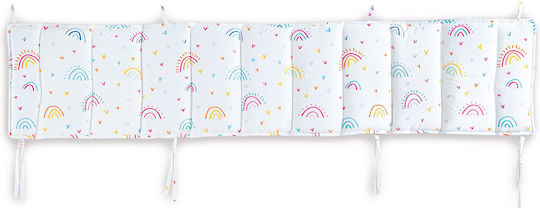 Rythmos Rainbow Multi Baby Sheet Cradle Cotton White 80x110cm